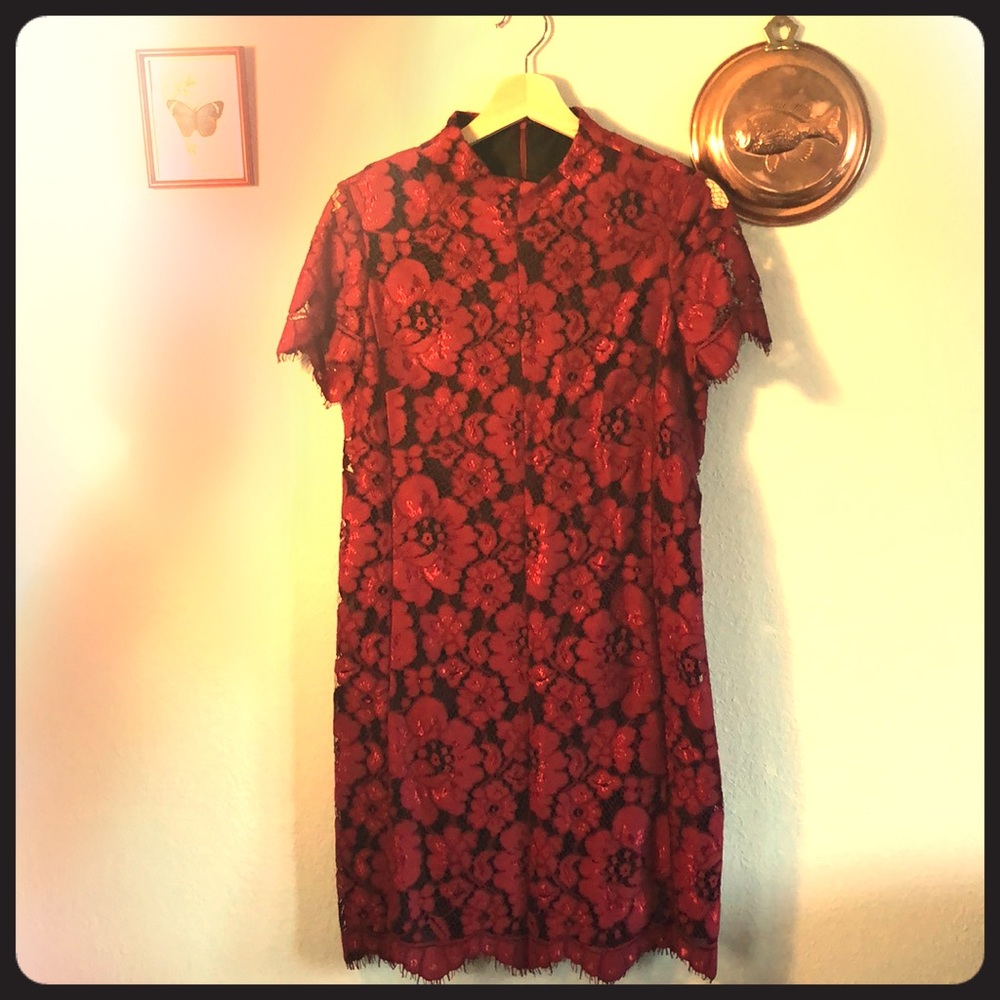 Betsey Johnson lacy floral dress